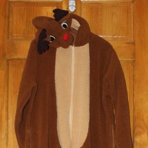 Reindeer Adult XL Onesie/Union Suit